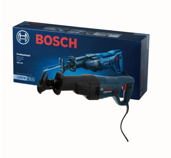Bosch GSA 120 Professional Reciprocating Saw – Powerful Saw for Wood, Metal, and Demolition Cutting Tasks in Construction and Industrial Applications